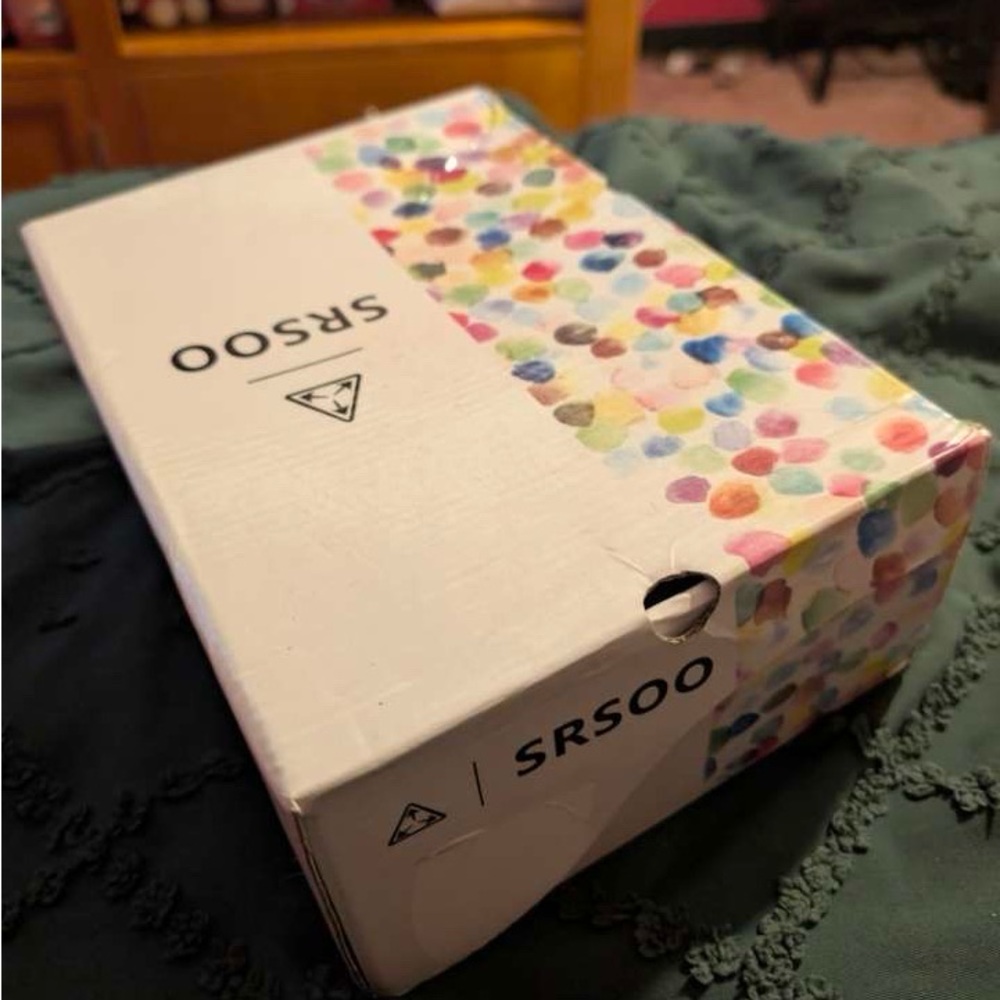 SR500 Colorful Confetti Shoe Box